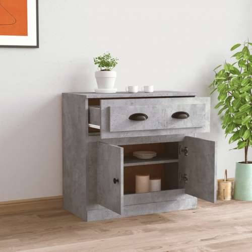 Komoda siva boja betona 70x35,5x67,5 cm od konstruiranog drva - Beton siva 1 Cijena
