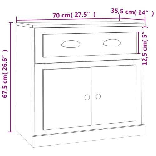 Komoda siva boja betona 70x35,5x67,5 cm od konstruiranog drva - Beton siva 1 Cijena