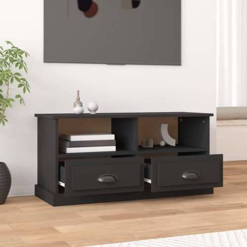 TV ormarić crni 93 x 35,5 x 45 cm od konstruiranog drva - Crna 1 Cijena
