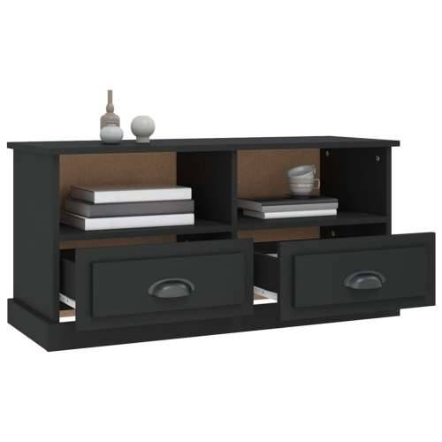 TV ormarić crni 93 x 35,5 x 45 cm od konstruiranog drva - Crna 1 Cijena