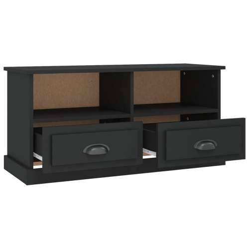TV ormarić crni 93 x 35,5 x 45 cm od konstruiranog drva - Crna 1 Cijena