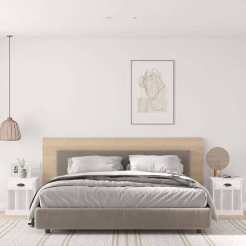 Noćni ormarići 2 kom visoki sjaj bijeli 43 x 36 x 50 cm - Visoko sjajno bijela 2 Cijena