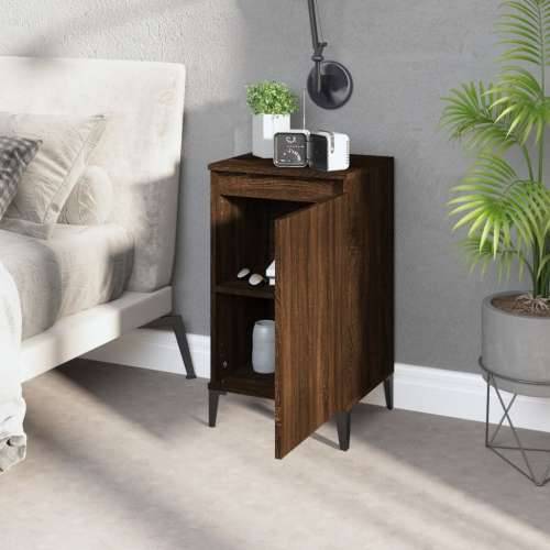 Noćni ormarići 2 kom boja hrasta 40x35x70 cm konstruirano drvo - Smeđi hrast 2 Cijena