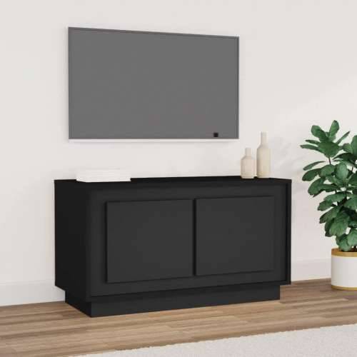TV ormarić crni 80 x 35 x 45 cm od konstruiranog drva - Crna 1 Cijena