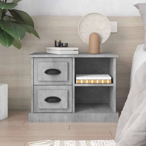 Noćni ormarić siva boja betona 60x35,5x45 cm - Beton siva 1 Cijena