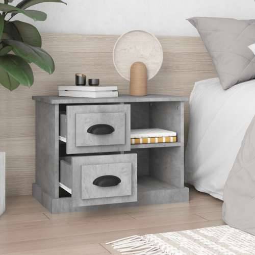 Noćni ormarić siva boja betona 60x35,5x45 cm - Beton siva 1 Cijena