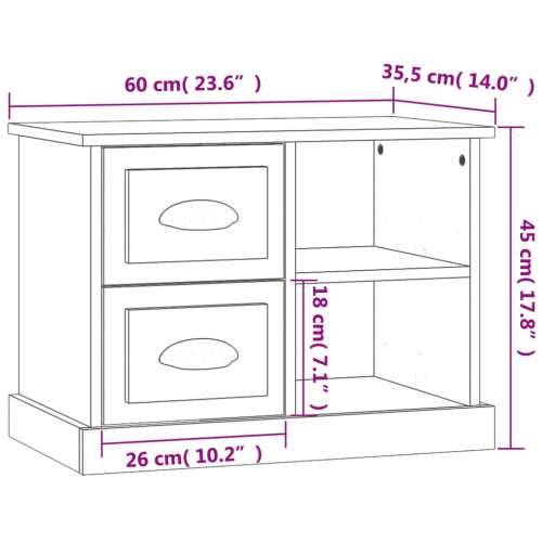 Noćni ormarić boja dimljenog hrasta 60x35,5x45 cm - Dimljeni hrast 1 Cijena