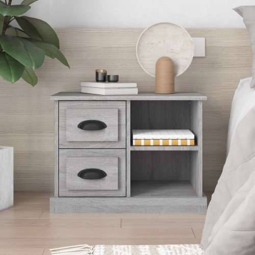Noćni Ormarić boja dimljenog smeđi 60x35,5x45 cm - Sivi hrast sonoma 1 Cijena