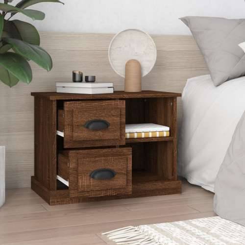 Noćni ormarić boja hrasta sonome 60x35,5x45 cm - Smeđi hrast 1 Cijena
