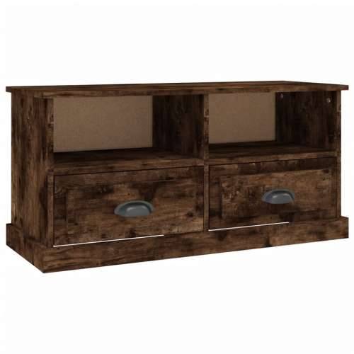 TV ormarić boja hrasta 93 x 35,5 x 45 cm konstruirano drvo - Dimljeni hrast 1 Cijena