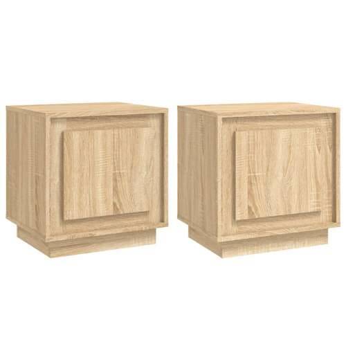 Noćni ormarići 2 kom boja hrasta 44x35x45 cm konstruirano drvo - sonoma hrast 2 Cijena
