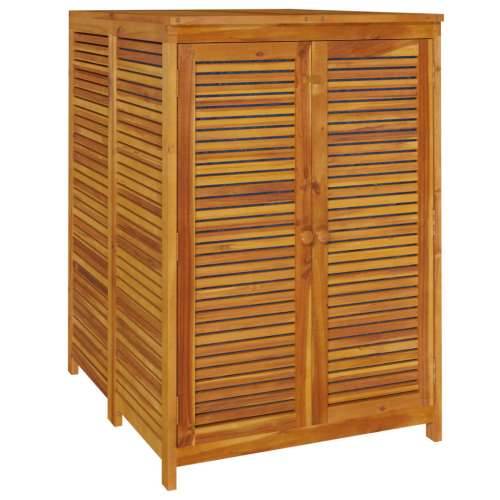 Vrtna kutija za pohranu 70x87x104 cm od masivnog drva bagrema - 70 x 87 x 104 cm Cijena