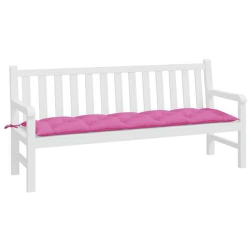 Jastuk za vrtnu klupu ružičasti 180 x 50 x 7 cm tkanina Oxford Cijena