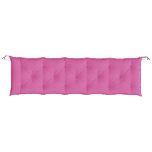 Jastuk za vrtnu klupu ružičasti 180 x 50 x 7 cm tkanina Oxford Cijena