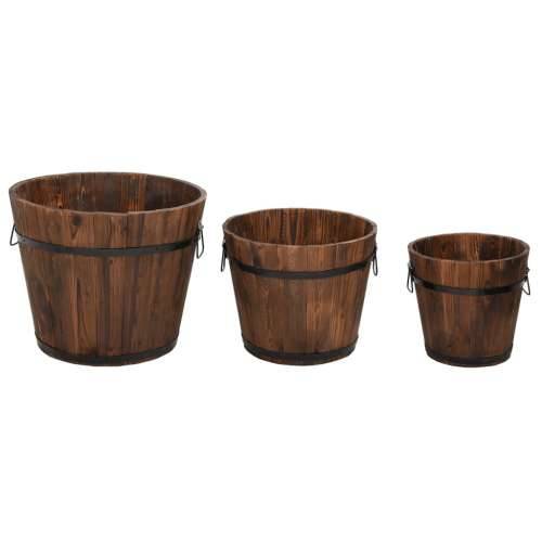 3-dijelni set drvenih kanti za sadnju od masivne jelovine - Ø 45 x 35 cm 3 Cijena