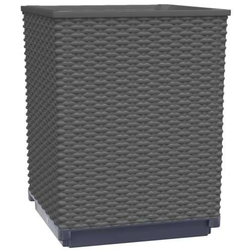 Sadilice 2 kom crne 30 x 30 x 37 cm od polipropilena - Crna 2 Cijena