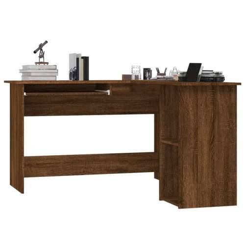 Kutni radni stol boja hrasta 120x140x75 cm konstruirano drvo Cijena