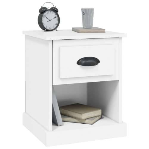 Noćni ormarići 2 kom bijeli 39 x 39 x 47,5 cm konstruirano drvo - Bijela 2 Cijena