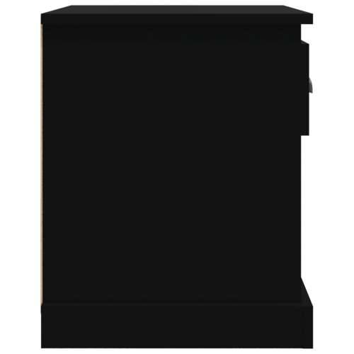 Noćni ormarić crni 39 x 39 x 47,5 cm od konstruiranog drva Cijena
