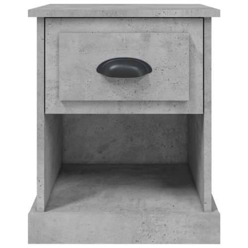Noćni ormarić siva boja betona 39x39x47,5 cm konstruirano drvo - Beton siva 1 Cijena