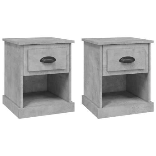 Noćni ormarići 2 kom boja betona 39x39x47,5cm konstruirano drvo - Beton siva 2 Cijena