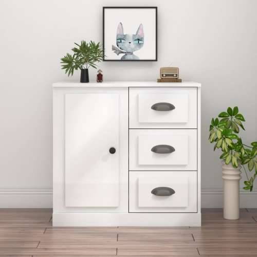 Komoda sjajna bijela 70x35,5x67,5 cm od konstruiranog drva - Visoko sjajno bijela 1 Cijena