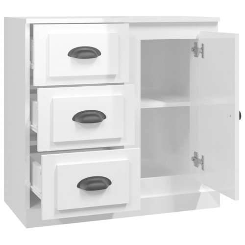 Komoda sjajna bijela 70x35,5x67,5 cm od konstruiranog drva - Visoko sjajno bijela 1 Cijena