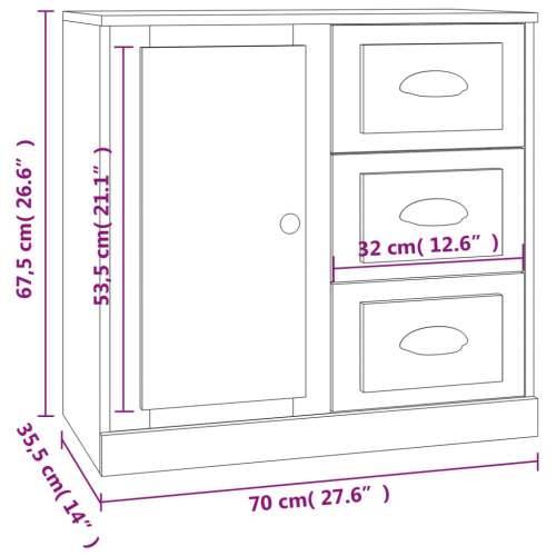 Komoda sjajna bijela 70x35,5x67,5 cm od konstruiranog drva - Visoko sjajno bijela 1 Cijena