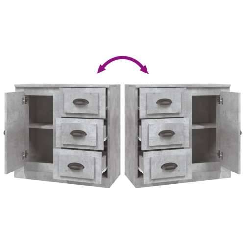 Komoda siva boja betona 70x35,5x67,5 cm od konstruiranog drva - Beton siva 1 Cijena