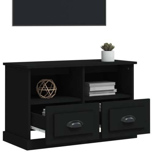 TV ormarić crni 80x35x50 cm od konstruiranog drva - Crna 80 x 35 x 50 cm 1 Cijena