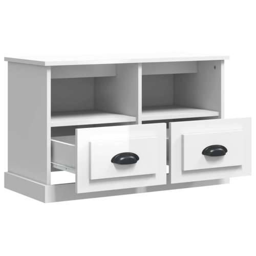 TV ormarić sjajni bijeli 80x35x50 cm od konstruiranog drva - Visoko sjajno bijela 80 x 35 x 50 cm 1 Cijena