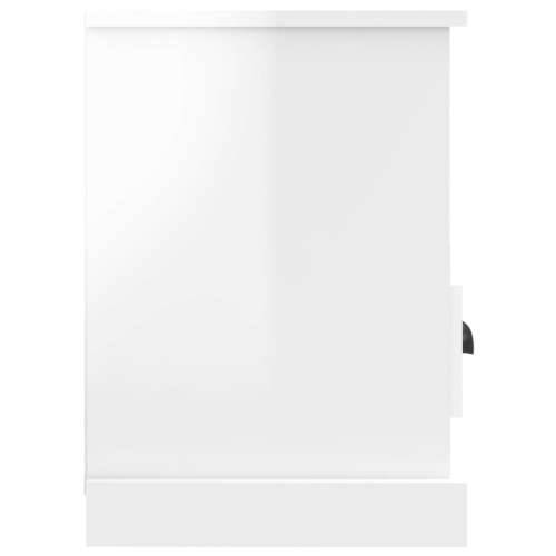 TV ormarić sjajni bijeli 80x35x50 cm od konstruiranog drva - Visoko sjajno bijela 80 x 35 x 50 cm 1 Cijena