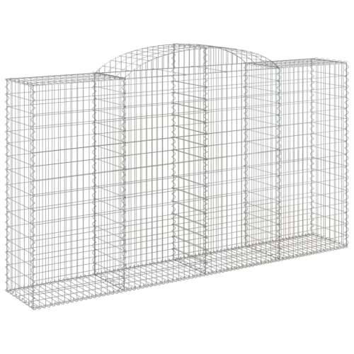 Lučne gabionske košare 2 kom 300x50x160/180cm pocinčano željezo - 300 x 50 x 160/180 cm 2 Cijena