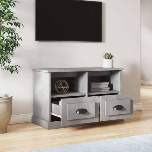 TV ormarić boja betona 80x35x50 cm konstruirano drvo - Beton siva 80 x 35 x 50 cm 1 Cijena
