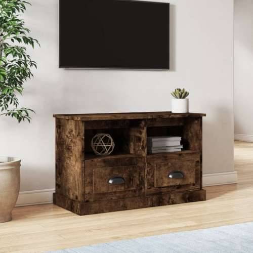 TV ormarić boja dimljenog hrasta 80x35x50 cm konstruirano drvo - Dimljeni hrast 80 x 35 x 50 cm 1 Cijena