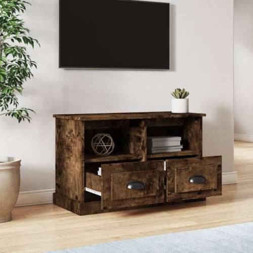 TV ormarić boja dimljenog hrasta 80x35x50 cm konstruirano drvo - Dimljeni hrast 80 x 35 x 50 cm 1 Cijena