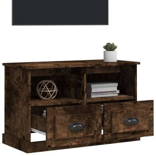 TV ormarić boja dimljenog hrasta 80x35x50 cm konstruirano drvo - Dimljeni hrast 80 x 35 x 50 cm 1 Cijena