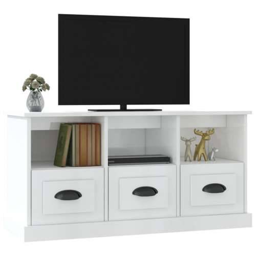 TV ormarić sjajni bijeli 100x35x50 cm od konstruiranog drva - Visoko sjajno bijela 1 Cijena