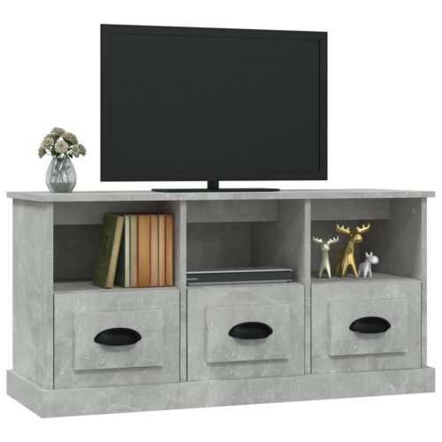 TV ormarić boja betona 100x35x50 cm od konstruiranog drva - Beton siva 1 Cijena