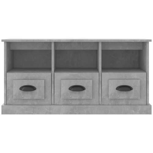 TV ormarić boja betona 100x35x50 cm od konstruiranog drva - Beton siva 1 Cijena