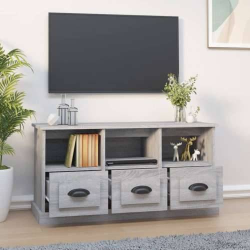 TV ormarić boja hrasta sonome 100x35x50 cm konstruirano drvo - Sivi hrast sonoma 1 Cijena