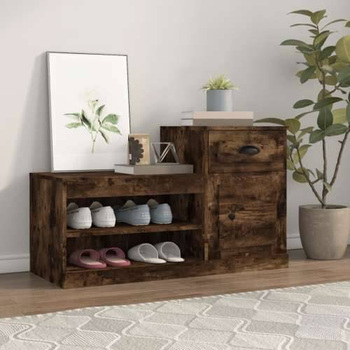 Ormarić za cipele boja hrasta 100x42x60 cm konstruirano drvo - Dimljeni hrast 1 Cijena