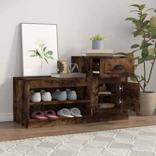 Ormarić za cipele boja hrasta 100x42x60 cm konstruirano drvo - Dimljeni hrast 1 Cijena