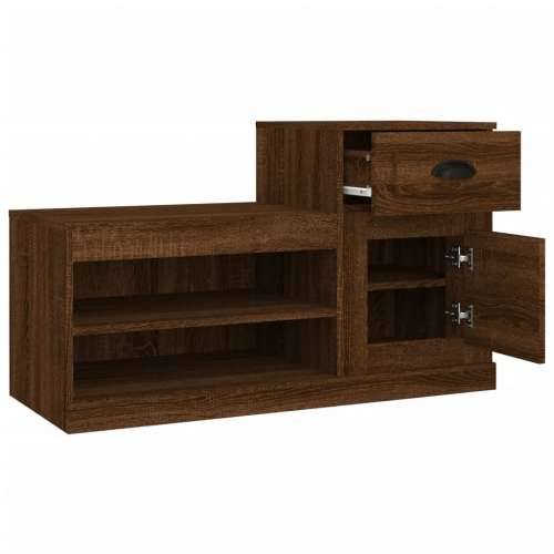 Ormarić za cipele boja hrasta 100x42x60 cm konstruirano drvo - Smeđi hrast 1 Cijena