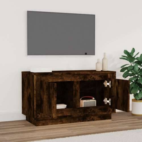 TV ormarić boja dimljenog hrasta 80x35x45 cm konstruirano drvo - Dimljeni hrast 1 Cijena