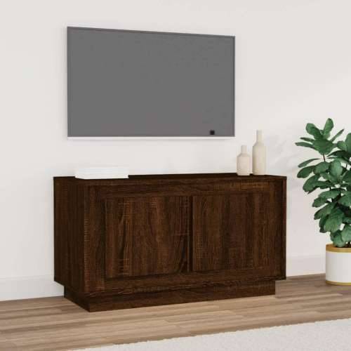 TV ormarić smeđa boja hrasta 80x35x45 cm konstruirano drvo - Smeđi hrast 1 Cijena