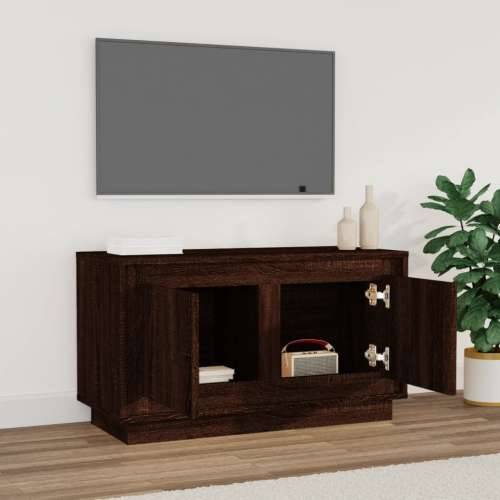 TV ormarić smeđa boja hrasta 80x35x45 cm konstruirano drvo - Smeđi hrast 1 Cijena