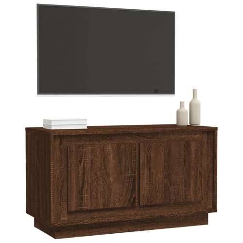 TV ormarić smeđa boja hrasta 80x35x45 cm konstruirano drvo - Smeđi hrast 1 Cijena
