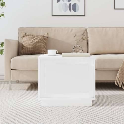 Stolić za kavu sjajni bijeli 51x50x44 cm konstruirano drvo - Visoko sjajno bijela 1 Cijena