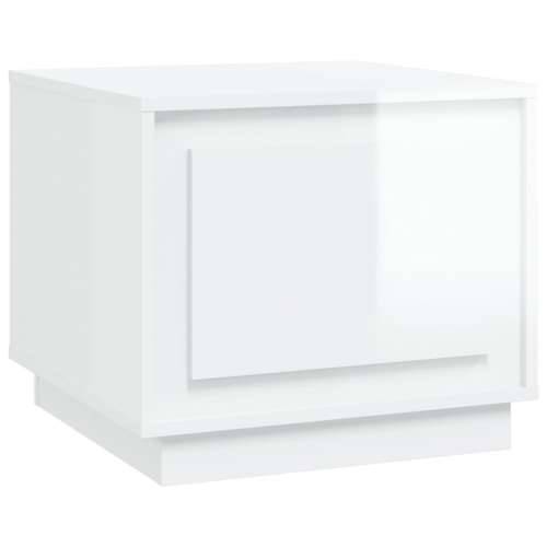 Stolić za kavu sjajni bijeli 51x50x44 cm konstruirano drvo - Visoko sjajno bijela 1 Cijena